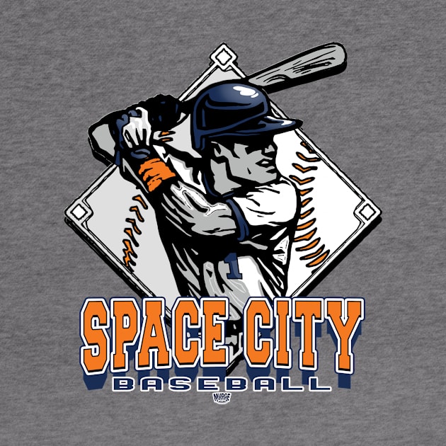 Space City Forever Baseball Diamond by MudgeSportswear